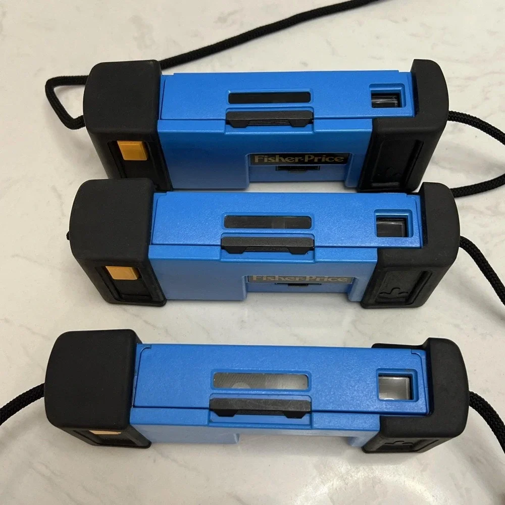 Fisher Price Kodak 110 Camera Blue‎ Kids Toy Camera Point and Shoot Lot of 3 Vtg